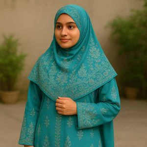 Greenish Cyan Color Borka